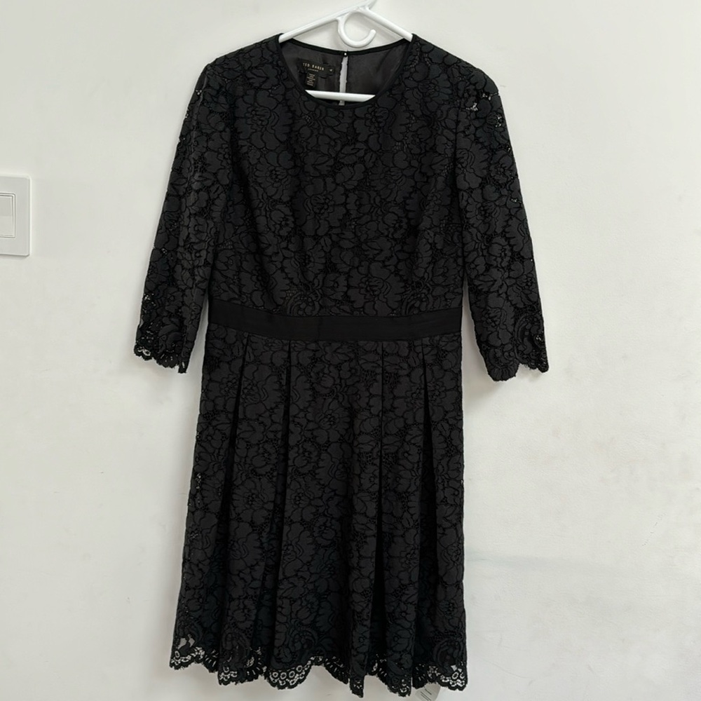 Ted Baker Black lace dress
